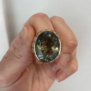 John Hardy green amethyst dot collection ring